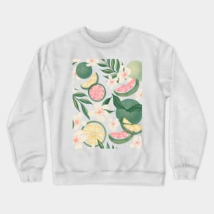 Tropical Summer Limes Crewneck Sweatshirt